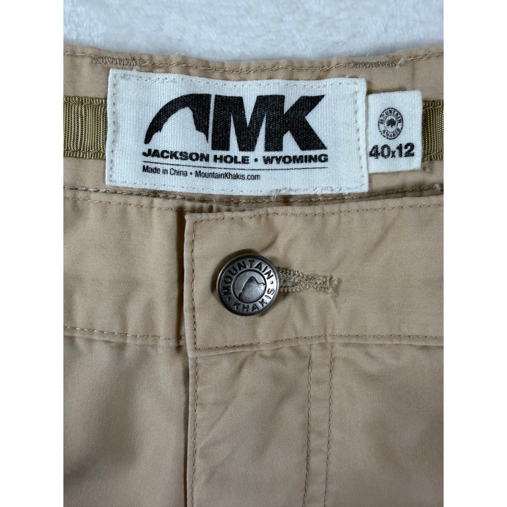 Mountain Khakis Lakeport Shorts Golf Hiking Stretch Nylon Tan Mens 40x12 - Picture 2 of 9